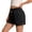 Black, variant on UQJfacai Girls Athletic Shorts High Waisted Quick Dry Running Shorts with Pockets Sports Active Shorts for Kids 1-11 Years