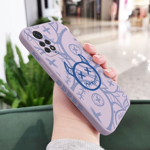 Funda de teléfono Devil divertida para Xiaomi Redmi Note 12, 12S, 11, 11E, 11S, 10, 10A, 10T, 10S, 9T, 9, 8, 7 Pro Plus, 10C, 9A, 9C, 9T, 4G, 5G Fivean unisex
