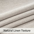 thumbnail image 4 of Top Finel Grommet Top Blackout Curtains, Linen, 52" x 90", 2 Panels, 4 of 16