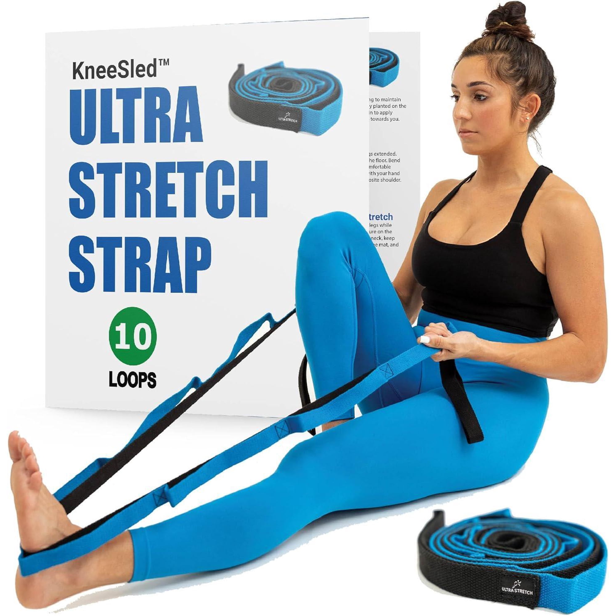 Ultra Stretch Strap 10 Loops Physical Therapy Exercise Yoga Pilates