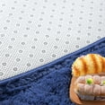 thumbnail image 7 of YJ.GWL Soft Fluffy Area Rug Shaggy Plush Rugs for Living Room Bedroom Nursery Room Carpet Home Decor,6'x9',Indigo, 7 of 7