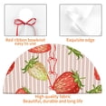 thumbnail image 6 of Kll 48" Christmas Tree Skirt Strawberries Xmas Tree Skirts Mat For New Year Xmas Holiday Party Indoor Outdoor Home Decoration, 6 of 9