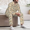 thumbnail image 7 of Lsque Barbecue And Grill Pattern Long Sleeve Pajama Set for Men - Soft 2-Piece Sleepwear and Loungewear Set with Pockets, Comfy Nightwear-Small, 7 of 7