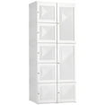 thumbnail image 3 of Portable Wardrobe Closet Foldable Clothes Cabinet Organizer w/ Cube Storage, 3 of 11