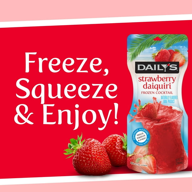 Dailys Strawberry Daiquiri Frozen Cocktail, 10 FL OZ Breakroom