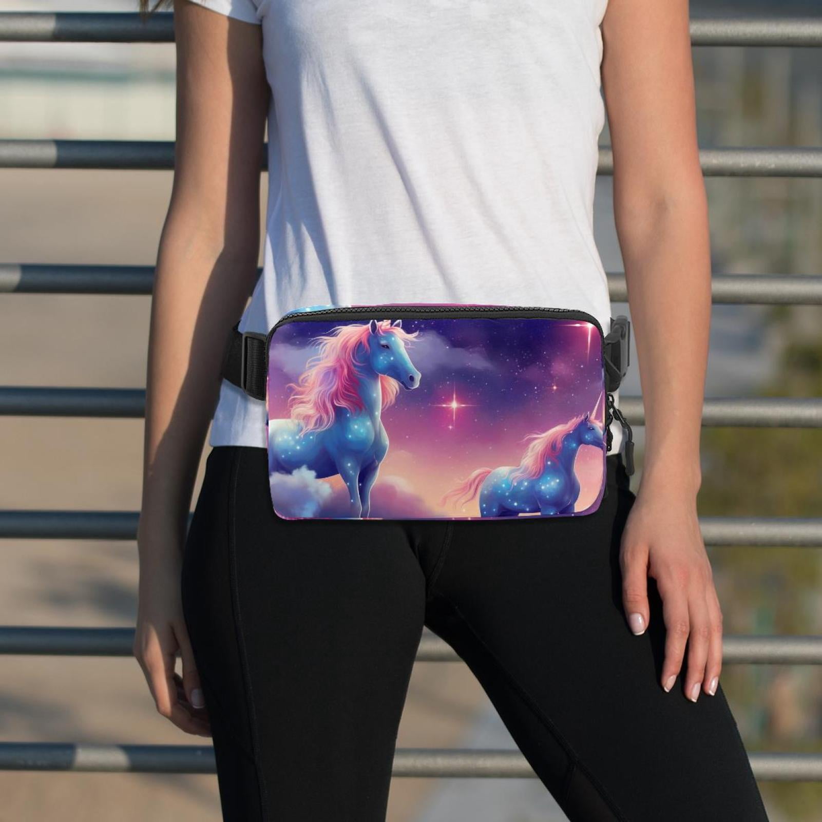 Star Unicorns Lightweight Adjustable Running Belt with Extension Strap for Unisex - Fanny Pack Waist Bag for Fitness and Exercise