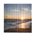 thumbnail image 2 of DOLITY Rideau Occultant à Illets Imprimé 3D Bord de Mer 2 Panneaux Extra Large, 2 of 7