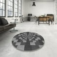 thumbnail image 3 of Ahgly Company Indoor Rectangle Patterned Dark Gray Black Area Rugs, 5' x 8', 3 of 6