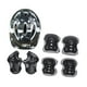 thumbnail image 2 of Conjunto de 7 piezas de casco y gorro para bicicleta infantil, equipo de protección para patinaje sobre ruedas. Gris Negro, 2 of 9