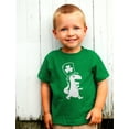 thumbnail image 3 of Boys Proud Irish T Rex Dinosaur Clover Hat Kids St Patricks Day Cute Gift Toddler Kids T Shirt, 3 of 6