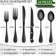 thumbnail image 2 of Juego de cubiertos de acero inoxidable, 24 piezas/juego que incluye cuchillo, tenedor, cuchara, cuchara de postre, cuchillo para carne, juego de vajilla para el hogar y el restaurante, 2 of 6