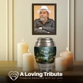 thumbnail image 4 of Yatskia Waterfall with Butterflies Decorative Large Funeral Urns for Human Ashes Adult Brother and Sister, Small Cremation Urn for Adult Ashes, (Monar 10 Inch and 3 Inch), 4 of 8