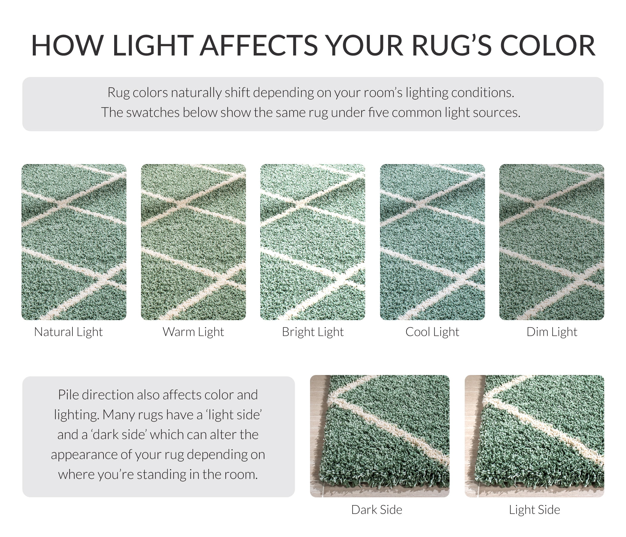 Safavieh Hudson Amias Geometric Shag Area Rug, Green/Ivory, 4' x 4' Square