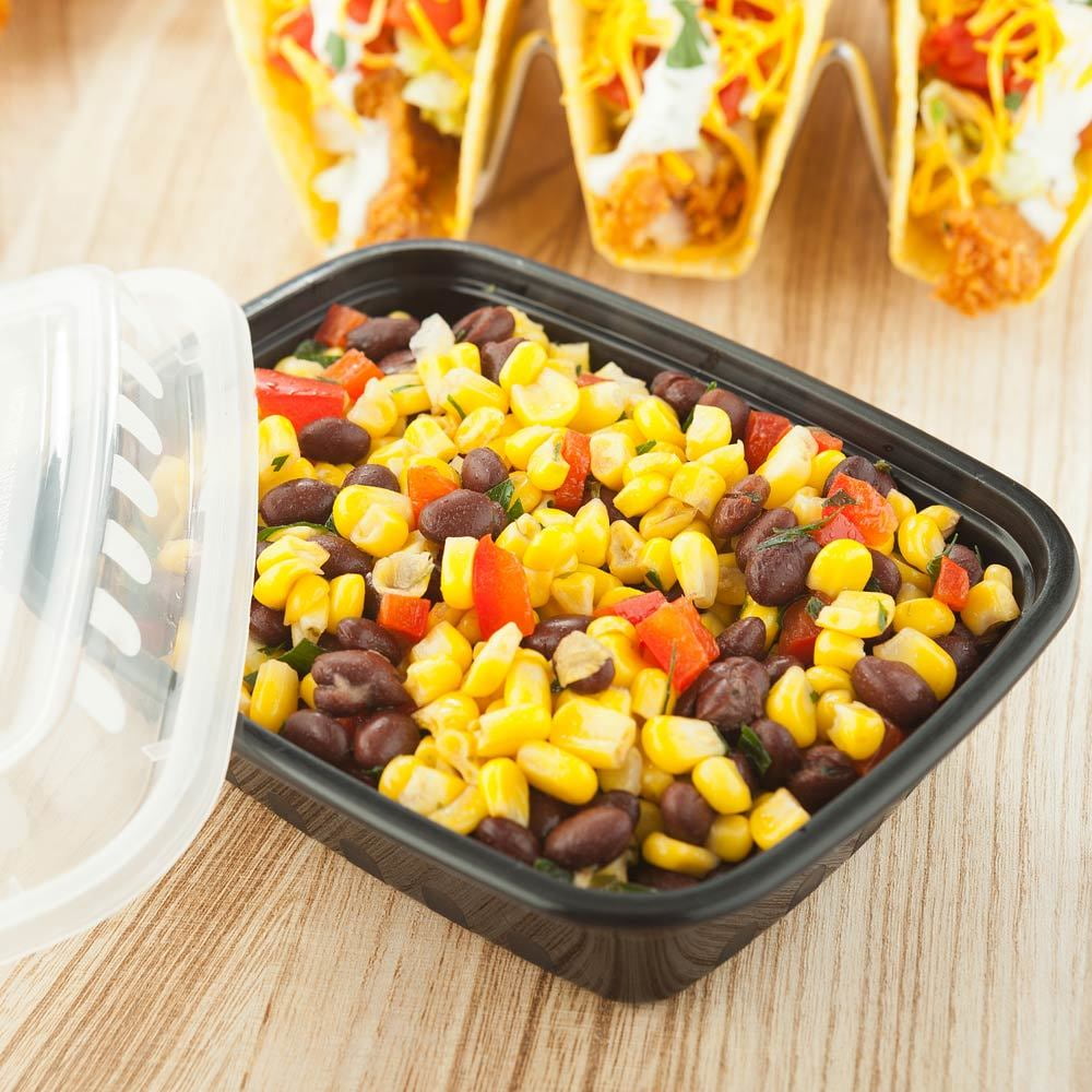 Restaurantware Asporto Microwavable To-Go Container - BPA Free PP  Rectangular Take Out Food Container with Clear Plastic Lid - Catering &  Takeout - 16