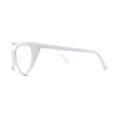thumbnail image 3 of Classy Iconic Gothic Cat Eye Clear Lens Plastic Eye Glasses White, 3 of 4