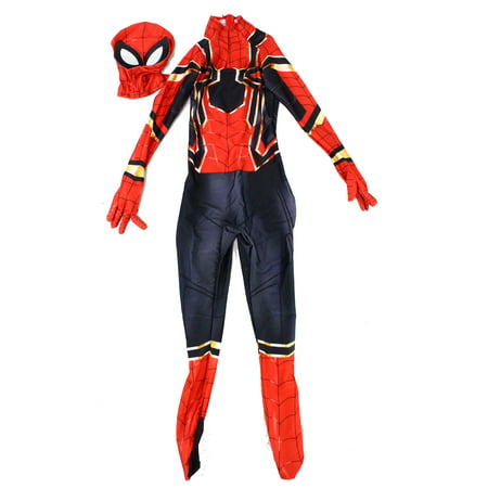 Boys Costume Large Spider-Man Zip Back L