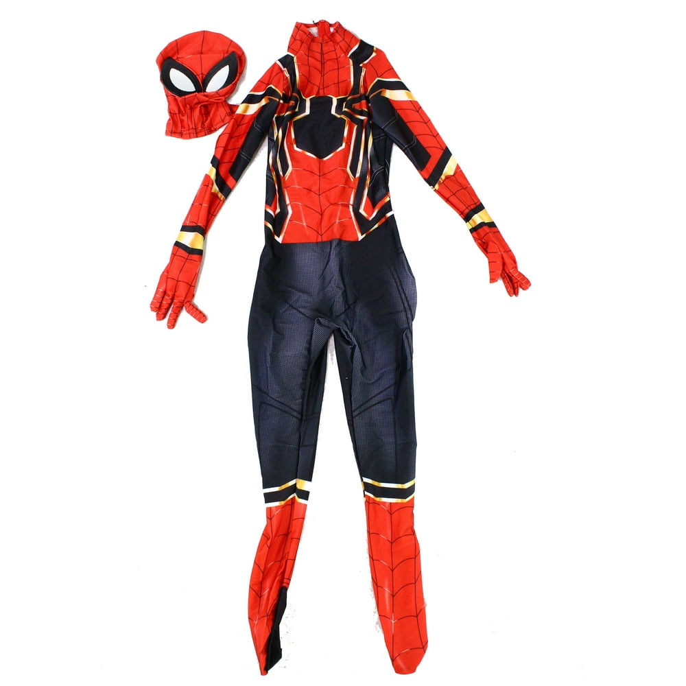 Boys Costume Large Spider-Man Zip Back L - Walmart.com - Walmart.com