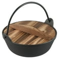 thumbnail image 4 of SPRING Pot Shabu Nabe Pan Sukiyaki Japanese Hot Iron Single Paella Dutch Oven Cast Iron Camping Cookware Cast Oven Casserole Cam-p Tool, 4 of 8