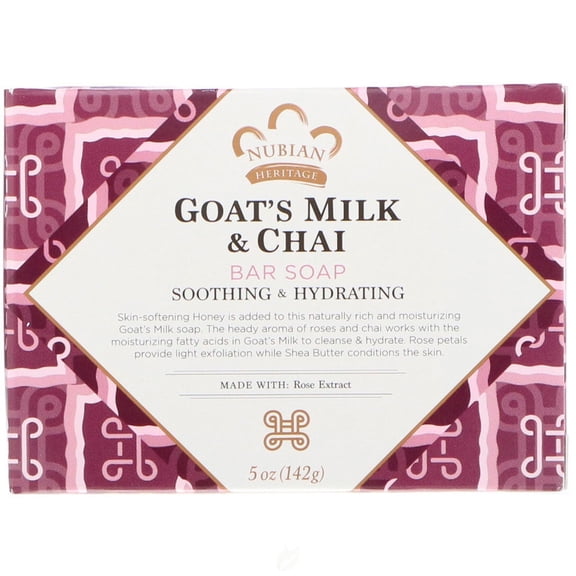 Nubian Heritage, Goat's Milk &Amp; Chai Bar Soap, 5 Oz (142 G)