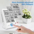 thumbnail image 4 of CO2 Infrared NDIR Temperature Humidity Sensor Tester Air Quality Monitor Carbon Dioxide Detector Meter Digital Gas Analyze, 4 of 5