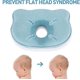 thumbnail image 4 of appuie-tte Pour Bb (bleu), Oreillers Pour Bb En Mousse Mmoire De Forme 3d Oreillers Pour Nouveau-n Oreillers Pour Bb Tte Plate Lits Pour Bb Pous, 4 of 5