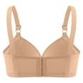thumbnail image 3 of Sensestyle Womens Bras Full Coverage Underwire Bras Plus Size Bra Without Ring Everyday Bras for Women Khaki 54, 3 of 5