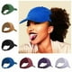 thumbnail image 2 of Gorras de béisbol para deportes al aire libre, sombrero de cola de caballo sin espalda, visera solar para mujer, Puff cola de caballo, béisbol, playa, Camping, viaje, cabello rizado, 2 of 4