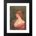thumbnail image 2 of Carle J. Blenner 14x18 Black Modern Framed Museum Art Print Titled - Girl with Long Brown Hair in a Red Dress (1905), 2 of 5