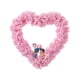 thumbnail image 3 of Corona en forma de corazón para San Valentín, decoración para el día de San Valentín, regalo, guirnalda para el hogar. Rosa, 3 of 9