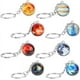 thumbnail image 1 of 8 llaveros de planetas del sistema solar que brillan en la oscuridad, llaveros luminosos de galaxia para coche, adornos DIY para bolsas y decoración., 1 of 6