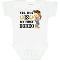 thumbnail image 3 of Inktastic Yes, This is My First Rodeo- Cowgirl in Hat and Boots Girls Baby Bodysuit, 3 of 5