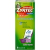 Zyrtec 24 Hr Children's Allergy Syrup with Cetirizine, Dye- & Sugar-Free, Grape Flavor, 8 oz (Pack of 2)