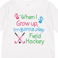 thumbnail image 4 of Inktastic Future Field Hockey Player Boys or Girls Long Sleeve Toddler T-Shirt, 4 of 5