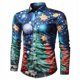thumbnail image 1 of Camisa de manga larga para hombre con estampado de noche estrellada de árbol, camisa de solapa para hombre cómoda de alta calidad, camisa para hombre nuevo estilo, 1 of 6