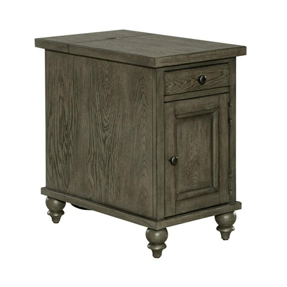 Americana Farmhouse Chair Side Table - Dusty Taupe