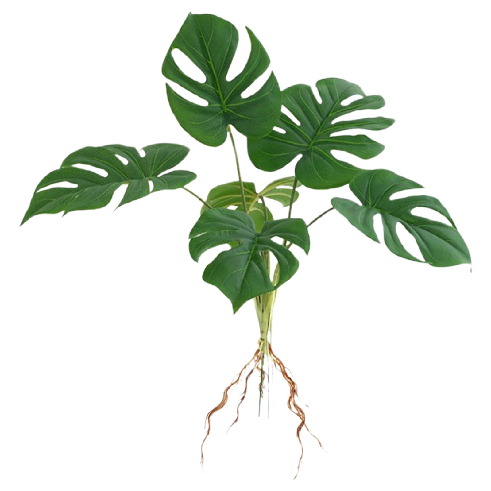 Faux Monstera Deliciosa Plant - Bendable Stems with Lifelike Leaves - Waterproof Fake Tropical Plant for Vase, Garden, Bedroom - No Maintenance Home Decor
