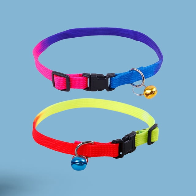 CRAFTHROU 2Ud Collar Con Para Mascotas Color Surtido Collar Ajustable Para Perro