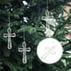 thumbnail image 3 of Adorno navideño con forma de cruz pequeña, árbol de Navidad, decoración colgante única, decoración del hogar, 3 of 5