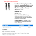 thumbnail image 2 of Front Strut and Coil Spring Assembly 2 Piece Kit - Compatible with 2009 - 2013 Infiniti G37 AWD Sedan (Excludes Rear Wheel Drive and Coupe Models) 2010 2011 2012, 2 of 2