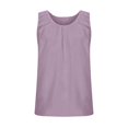 thumbnail image 4 of DEELLEEO Liquidation Blouse Décontractée Sans Manches Col Rond Unie Pull Débardeur, 4 of 6
