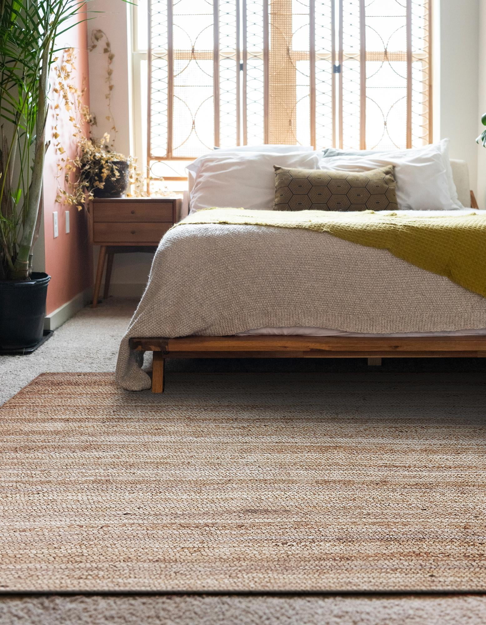 Unique Loom Braided Jute Collection Area Rug - Dhaka (8' x 11' Rectangle Natural)