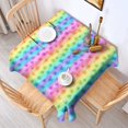 thumbnail image 2 of Pioneer Flower Floral Print Pattern Square Tablecloth, Waterproof Wipeable Spillproof Washable Table Cover for Home Kitchen Party Decor, 42"x42", 2 of 6