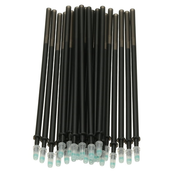 24 Piezas Recargas de Bolígrafos Gel Borrables, Recargas de Bolígrafos Borrables de 0.5mm para Tela, Tinta Desaparecedora para Marcado de Tela para Coser y Acolchar, Tinta Negra