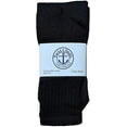 thumbnail image 2 of 24 Pairs Of Yacht & Smith 17 Inch Wholesale Kids Tube Socks, Childrens Cotton Referee Sport Socks Size 6-8 (6-8 Black), 2 of 3