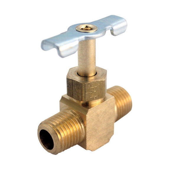 JMF Company 1/8 in. 1/8 in. Brass Needle Valve