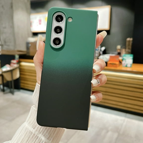 Allytech Galaxy Z Fold5 Case, Sleek Slim Fit Shell Joint Color Design Anti-Scratch Shockproof Bumper Phone Case Cover for Samsung Galaxy Z Fold5 - Green