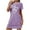 Purple, variant on gakvbuo Summer Dress For Women Mini Dress T-Shirt Dress Women's Oversized Short Nightgown Short Sleeve Nightdress
