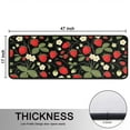 thumbnail image 5 of Kitchen Rugs Sets Of 2,Strawberry Plants Fruit Flower Leaf Anti Fatigue Kitchen Mat Rugs Non Slip Washable,Decorative Kitchen Floor Mats for Kitchen,Sink,Laundry,17"x47"+17"x47", 5 of 5
