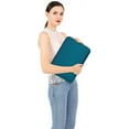 thumbnail image 5 of Mosiso Laptop Sleeve for MacBook Air 15 inch M3 A3114 M2 A2941 Lenovo Dell HP Asus Acer, Protective Neoprene Notebook Bag with Small Case, Deep Teal, 5 of 8