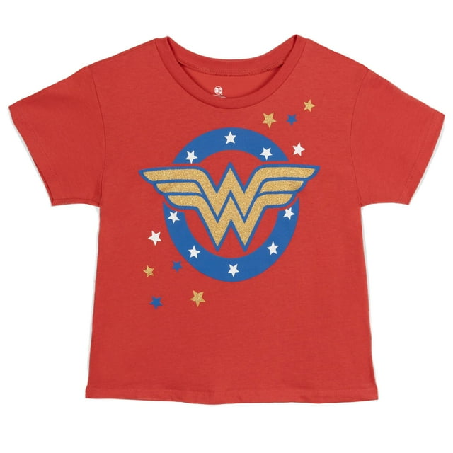 Camiseta DC Comics Justice League Wonder Woman para niñas de 5 años